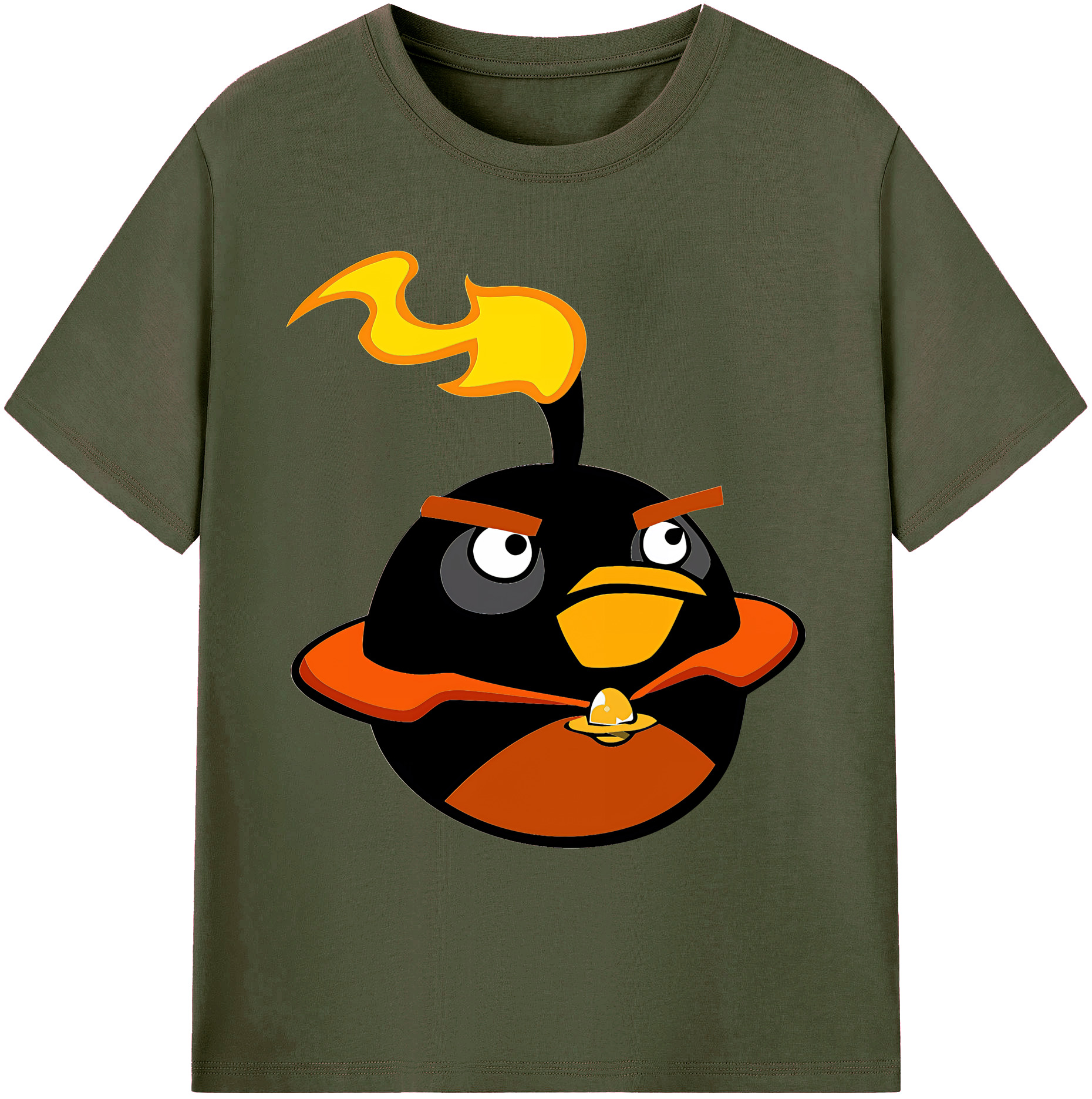 （画像用） Angry Birds アングリーバード 綿100％ メンズ半袖Tシャツ｜肌触りやわらか＆通気性